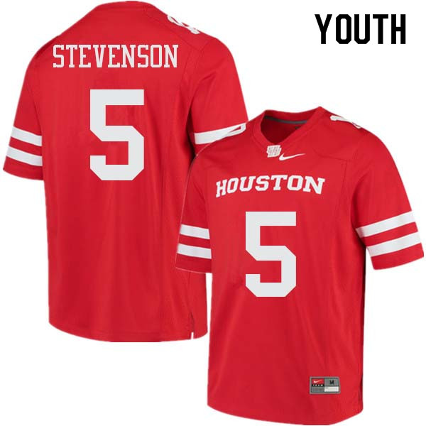 Youth #5 Marquez Stevenson Houston Cougars College Football Jerseys Sale-Red